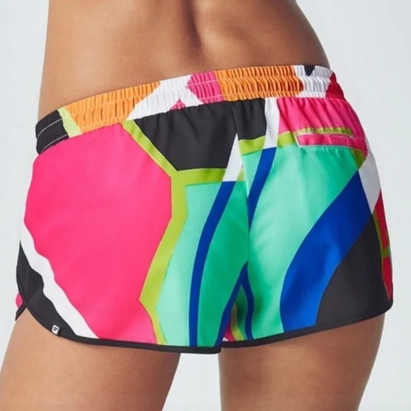 Fabletics Carrie Running Short Color-block Small Color Block 90s Gym workout - Picture 2 of 8